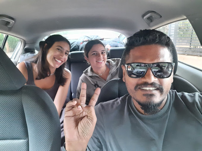 Ukrainian guests dropped at Sigiriya Rock Fortress